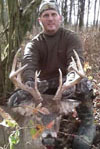Robert R. Rogers and the buck he got during the Ohio 2008 archery season on a leased hunting property.