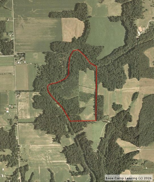 Map or photo for Decatur County, Indiana hunting lease property.