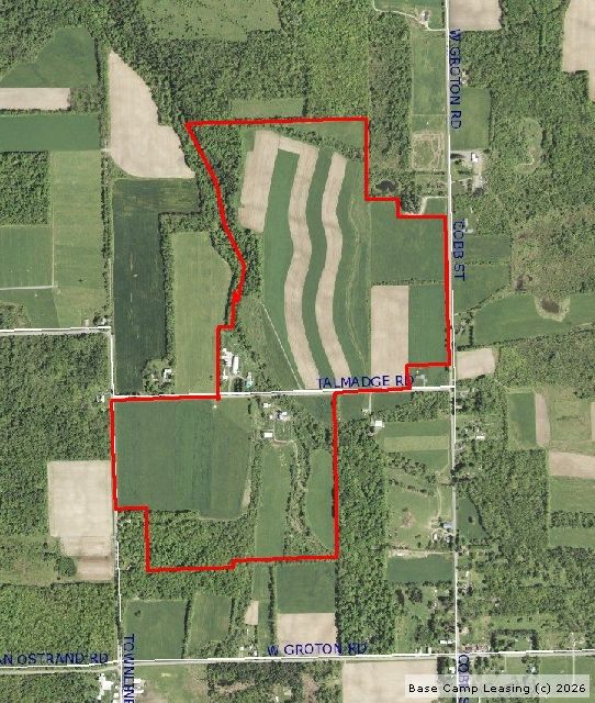 Map or photo for Tompkins County, New York hunting lease property.