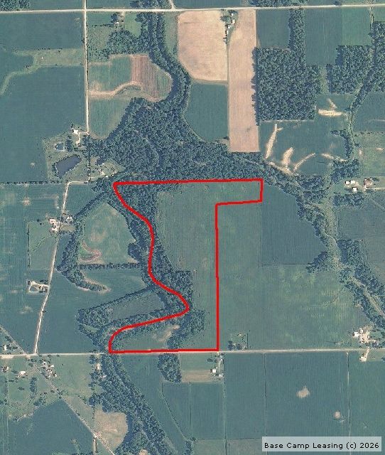 Map or photo for Wells County, Indiana hunting lease property.