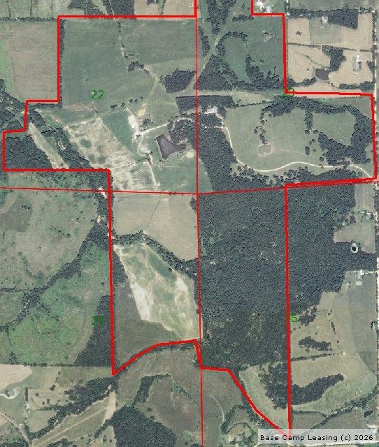 Map or photo for Crawford County, Missouri hunting lease property.