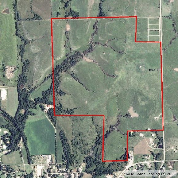 Map or photo for Morris County, Kansas hunting lease property.