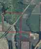 This piece is where the farm house sits, and again turkey creek runs through property, crops on the smaller 40 acres in the southeast corner of picture