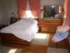 One of the bedrooms down stairs