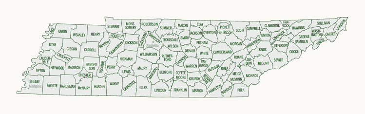 Tennessee Hunting Lease Map