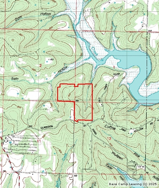 Taney County Missouri Hunting Lease Property 4666 Base Camp Leasing