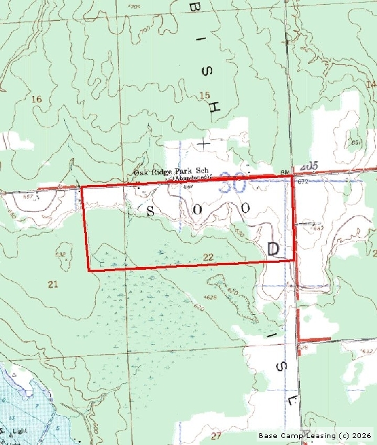 Chippewa County Michigan Hunting Lease Property 6752 Base Camp Leasing