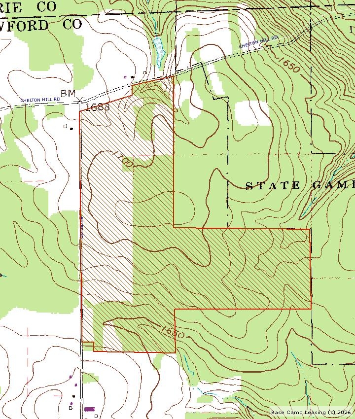 Crawford County Pennsylvania Hunting Lease Property 3613 Base Camp