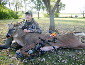 Jesse at the conclusion of a great whitetail hunt.